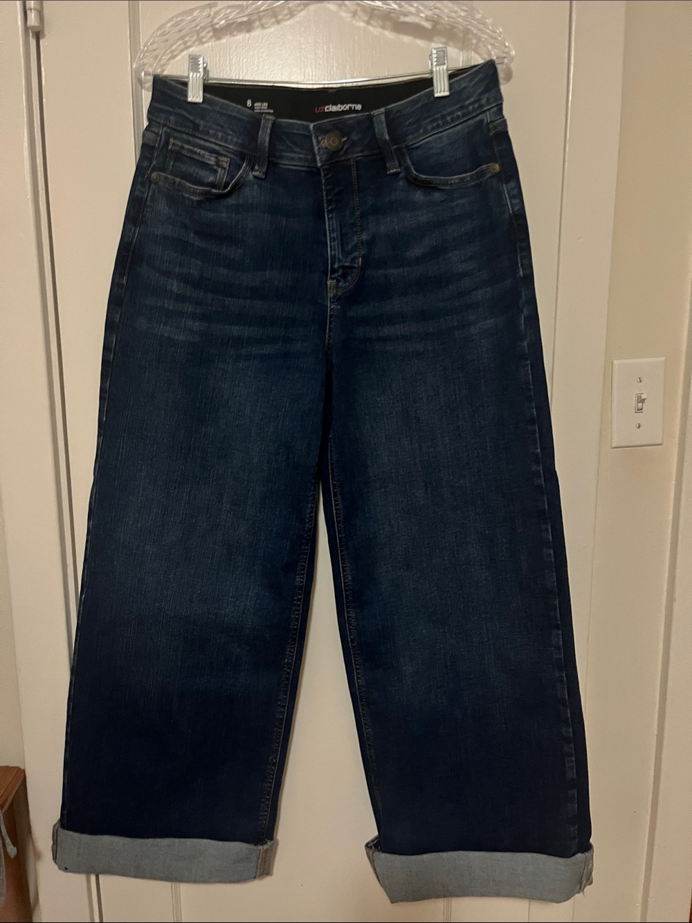 Liz Claiborne Dark Indigo Relaxed Wide Leg Women’s  Jeans